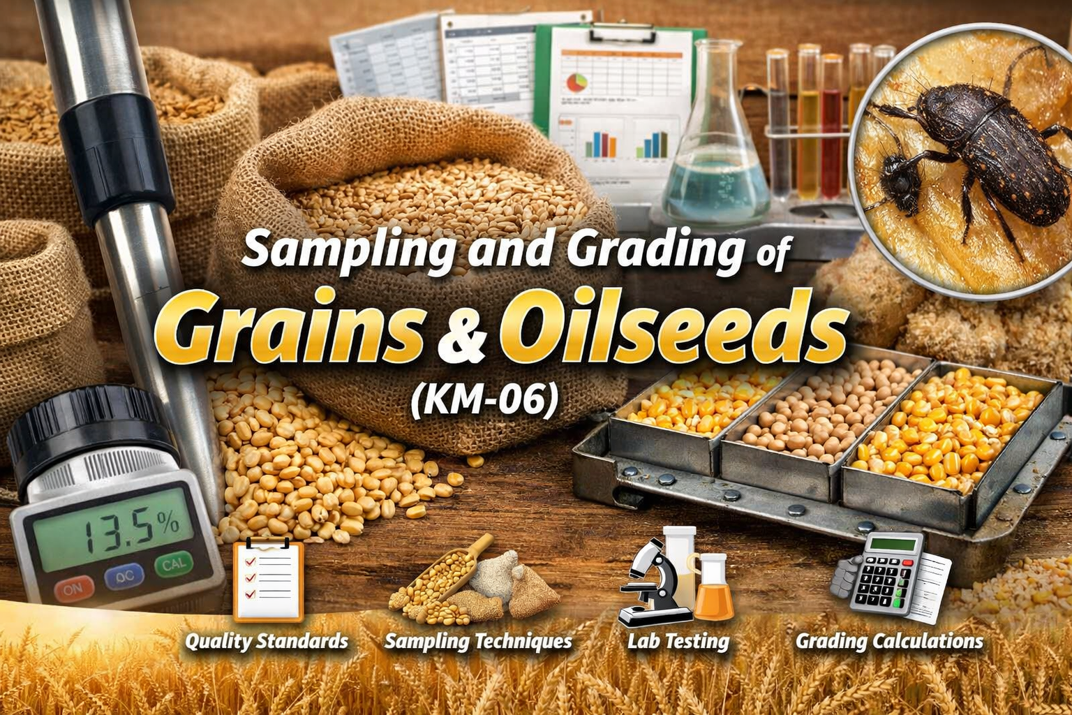 Sampling and Grading of Grains & Oilseeds